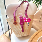 OLIVIA Purple Pink Water Hyacinth Bag